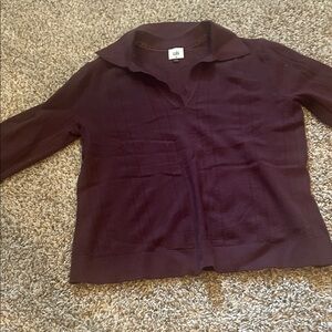 GAP Rich Burgundy Knit Top